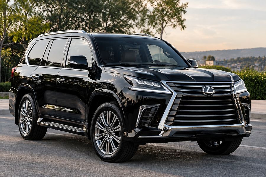 Black full-size executive SUV